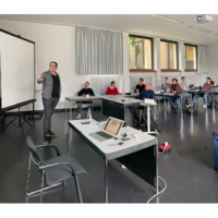 Scene of a presentation