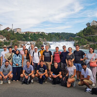 Group shot in Schaffhausen at the Rhein Falls