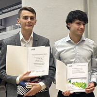 The two awardees of the CRC Prizes 2025